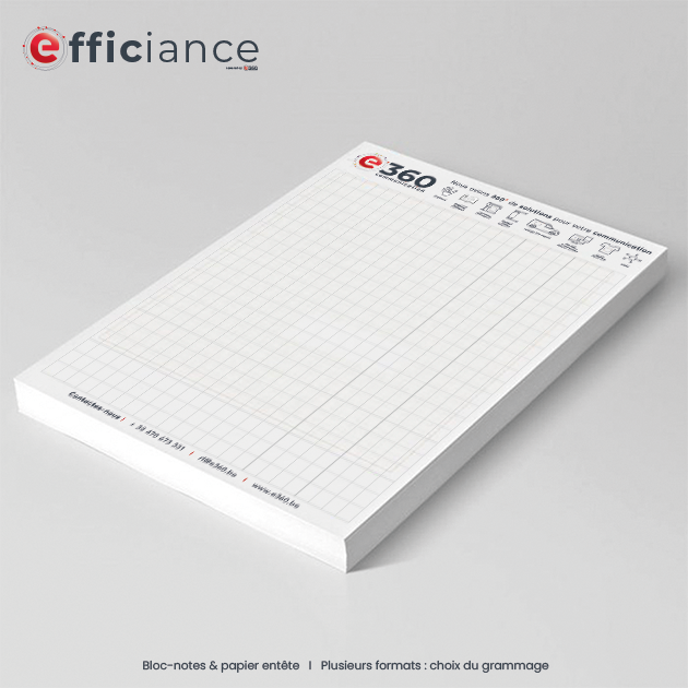 Bloc-notes personnalisé imprimé avec votre logo – impression sur mesure